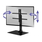 SANUS Svängbart TV-bordsställ Universal Max VESA 600x400 Svart SANUS Svängbart TV-bordsställ Universal Max VESA 600x400 Svart