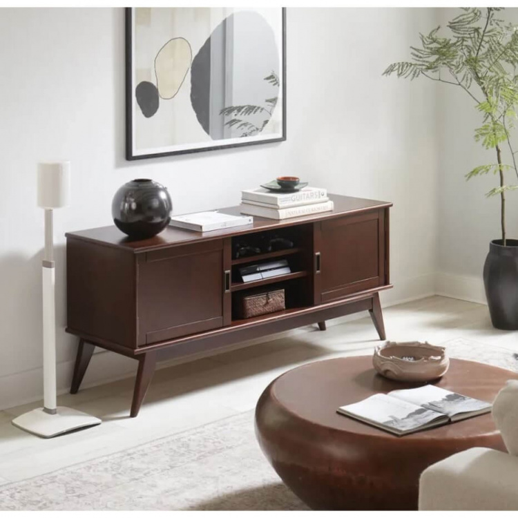 SANUS Golvstativ Justerbart för Sonos ERA 100 Singel Vit SANUS Golvstativ Justerbart för Sonos ERA 100 Singel Vit