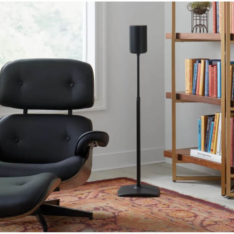 SANUS Golvstativ Justerbart för Sonos ERA 100 Par Svart