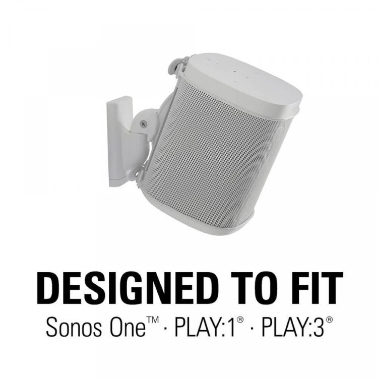 SANUS Väggfäste för Sonos One SL Play:1 Play:3 Par Vit SANUS Väggfäste för Sonos One SL Play:1 Play:3 Par Vit
