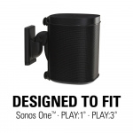 SANUS Väggfäste för Sonos One SL Play:1 Play:3 Par Svart