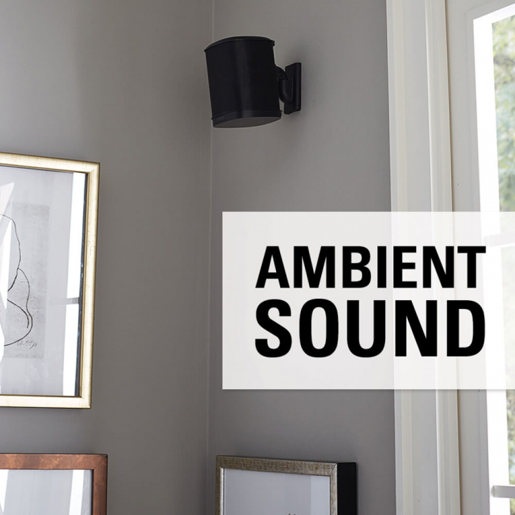 SANUS Väggfäste för Sonos One SL Play:1 Play:3 Par Svart