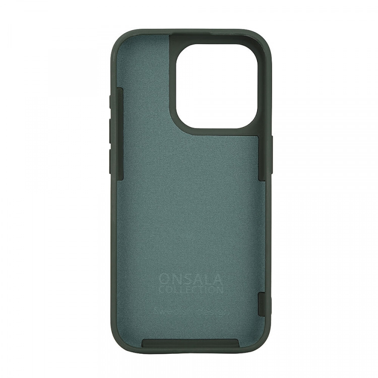 Onsala Mobilskal Silikon MagSeries Olive Green - iPhone 15 Pro