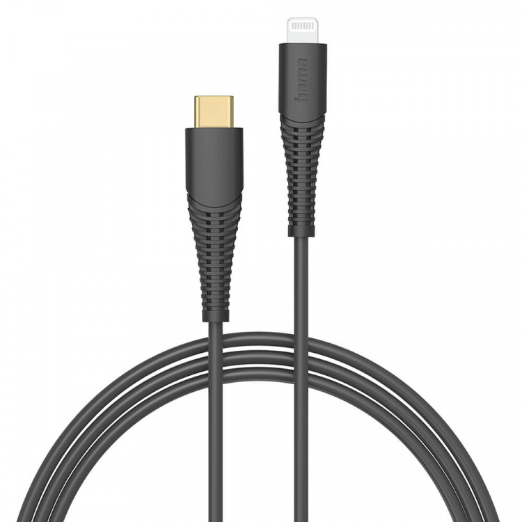 Hama Laddkabel USB-C till Lightning Svart 1,5m
