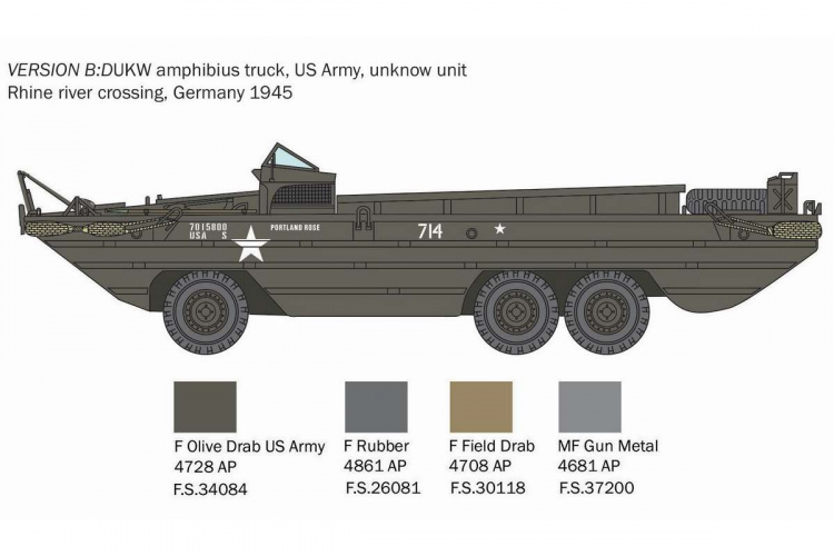 ITALERI 1:35 DUKW Amfibielastbil ITALERI 1:35 DUKW Amfibielastbil