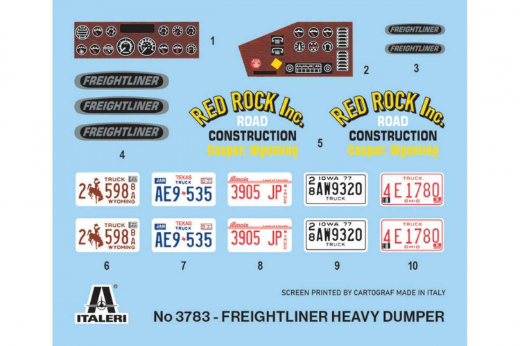 ITALERI 1:24 Freightliner tung dumper