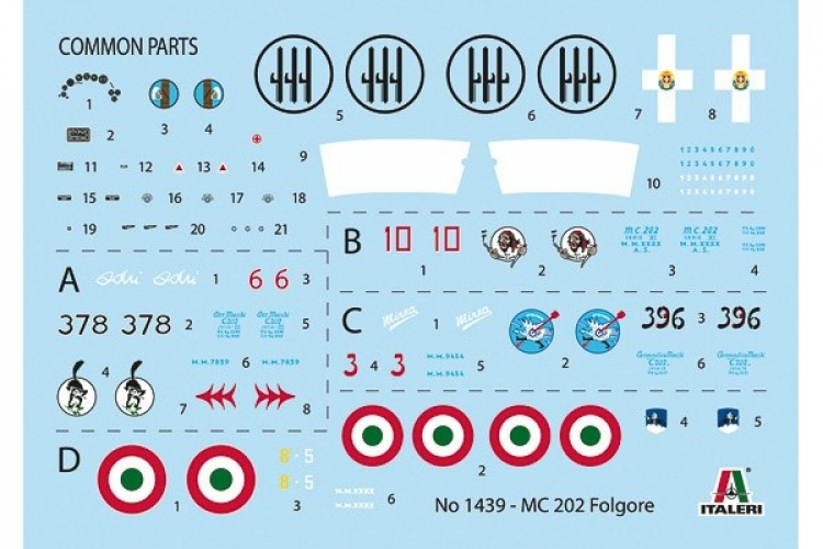 ITALERI 1:72 Mc 202 Folgore ITALERI 1:72 Mc 202 Folgore