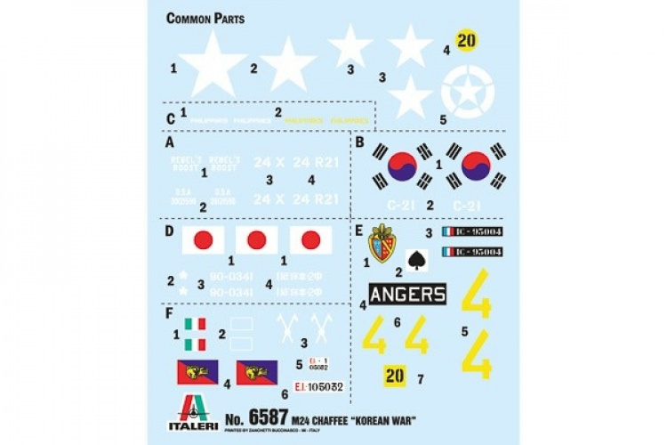 ITALERI 1:35 M-24 “Chaffe” Korean War ITALERI 1:35 M-24 “Chaffe” Korean War