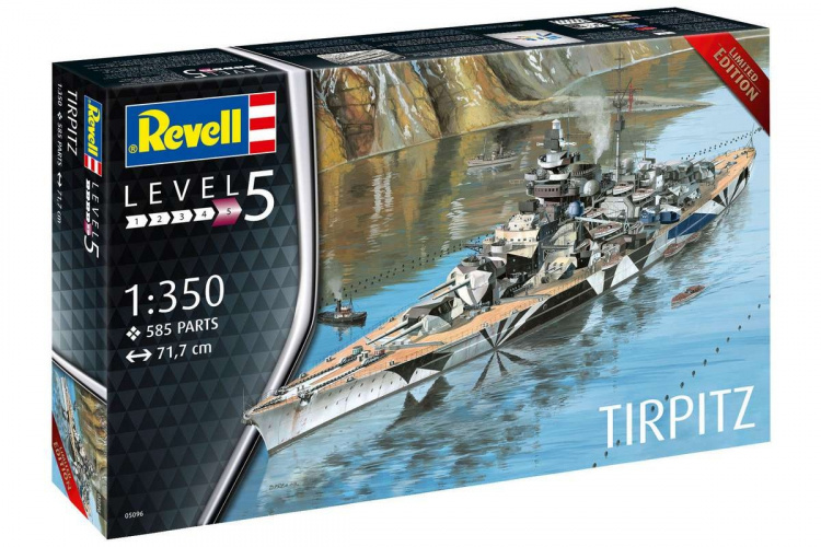Revell German Battleship WWII Tirpitz 1:350
