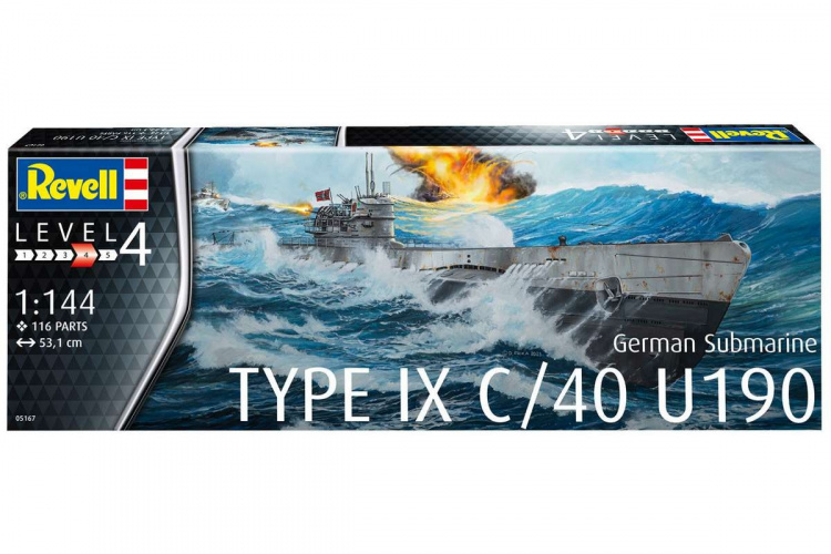 Revell German Submarine Type IX C/40 (U190) 1:144 