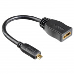 Hama Adapter HDMI Micro D-HDMI Hane-Hona Guld Svart Hama Adapter HDMI Micro D-HDMI Hane-Hona Guld Svart