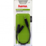 Hama Adapter Audio 3.5mm- 2x3.5mm 1xHane-2xHona Svart