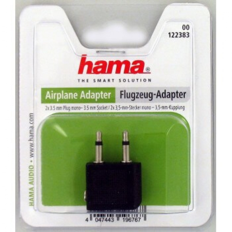 Hama Adapter Audio 2x3.5mm- 3.5mm 2xHane Mono-Hona Stereo