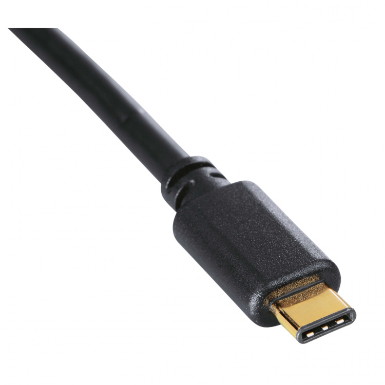 Hama Kabel USB-C-USB-A 3.1 Hane-Hane Guld Svart 1.8m