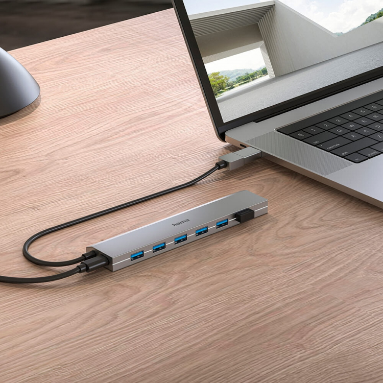 Hama USB Hub 7 Ports incl. Power Supply Unit