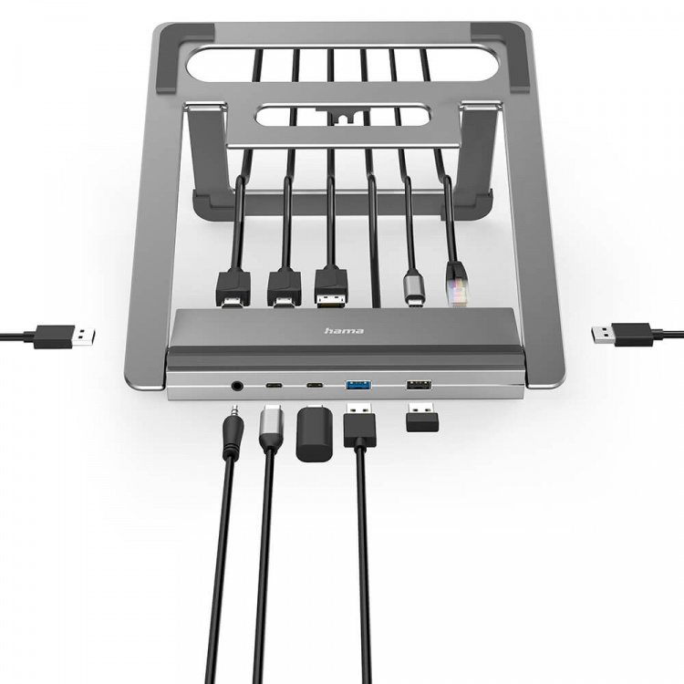 Hama USB-C Dockningsstation 12in1 Hama USB-C Dockningsstation 12in1