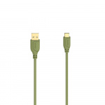 Hama Kabel USB-C Flexi-Slim USB-A-USB-C Guld Grön 0,75m Hama Kabel USB-C Flexi-Slim USB-A-USB-C Guld Grön 0,75m