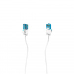 Hama Nätverkskabel CAT6a Slim U/UTP 0,50 m Vit