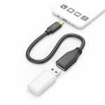 Hama Adapterkabel USB OTG USB-C till USB-A Svart