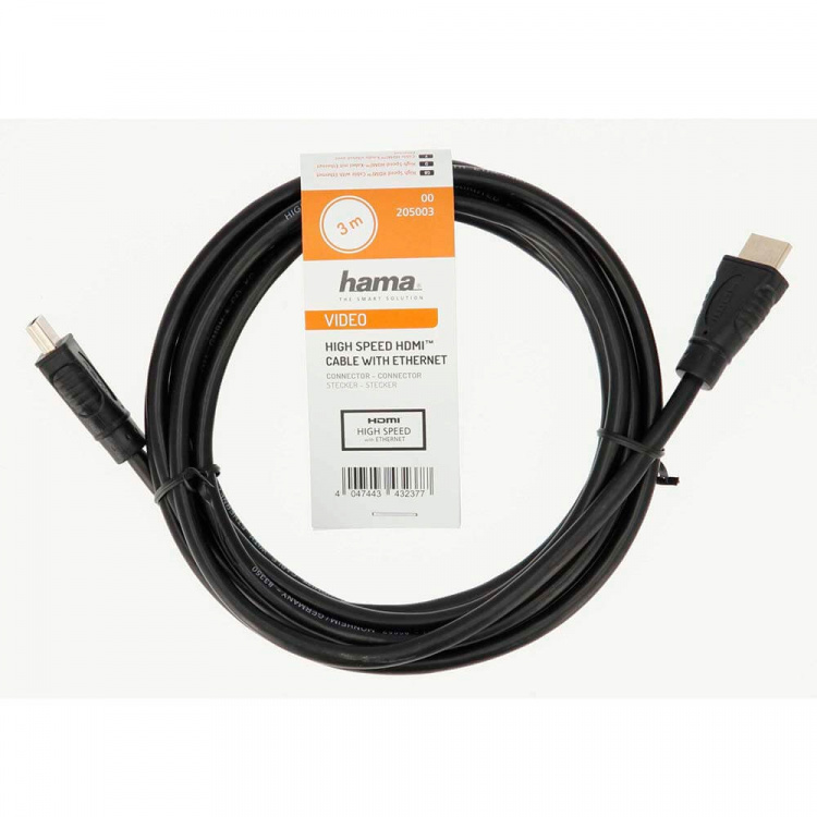 Hama HDMI Kabel Guldpläterad 3m