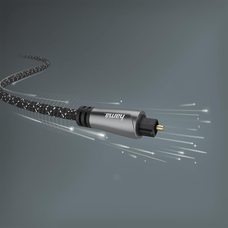 Hama Kabel ODT Metall Svart 1.5m Hama Kabel ODT Metall Svart 1.5m