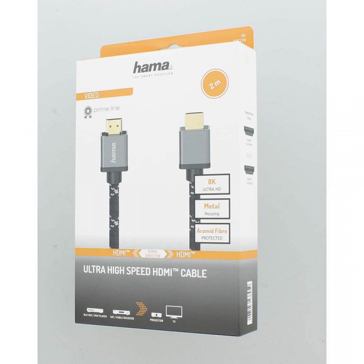 Hama Kabel HDMI Ultra High Speed 8K 48Gbit/s Metall 2,0m