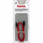 Hama Kabel Intern SATA II Röd 0.6m Hama Kabel Intern SATA II Röd 0.6m