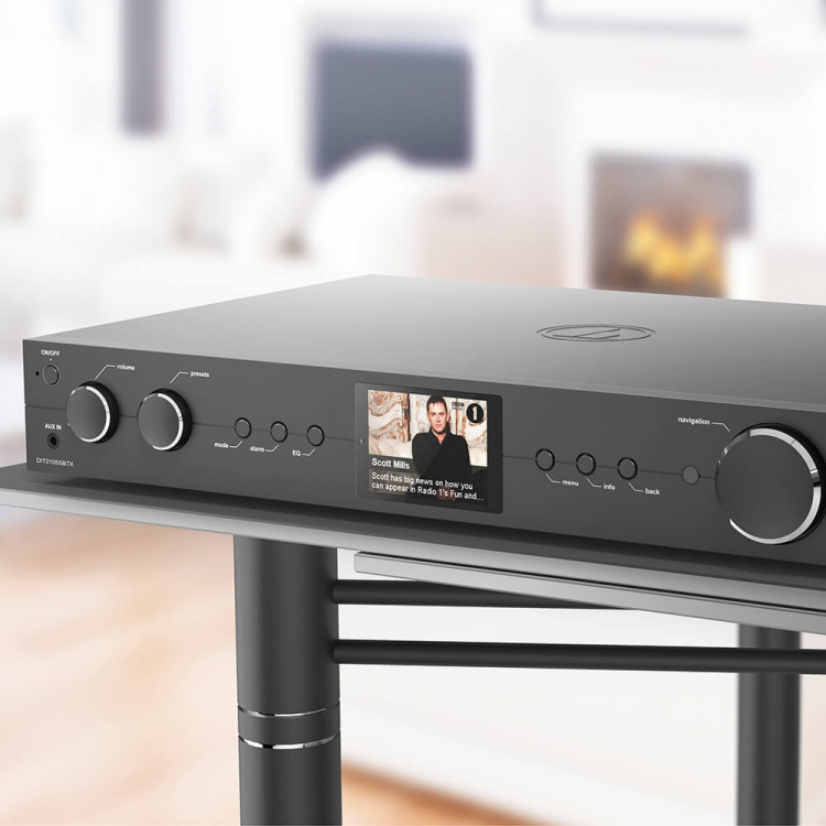 Hama Radio DAB+ Intern. FM BT DIT2105SBTX Svart