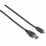 Hama Kabel USB A-USB Mini B4 Svart 1.8m Hama Kabel USB A-USB Mini B4 Svart 1.8m