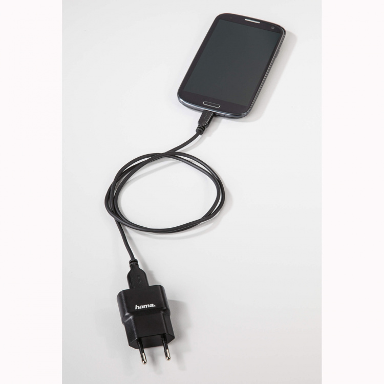 Hama Kabel USB-USB-Micro B Guld Svart 0.75m