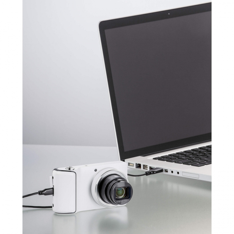 Hama Kabel USB-USB-Micro B Guld Svart 0.75m