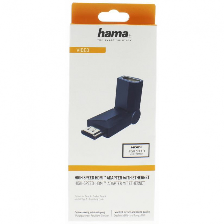 Hama Adapter HDMI Rotation Hona-Hane Guld Svart Hama Adapter HDMI Rotation Hona-Hane Guld Svart
