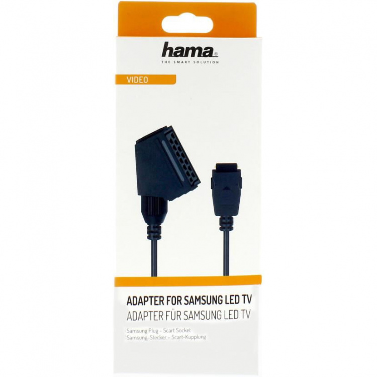 Hama Adapter Samsung-Scart Hane-Hona Svart Hama Adapter Samsung-Scart Hane-Hona Svart