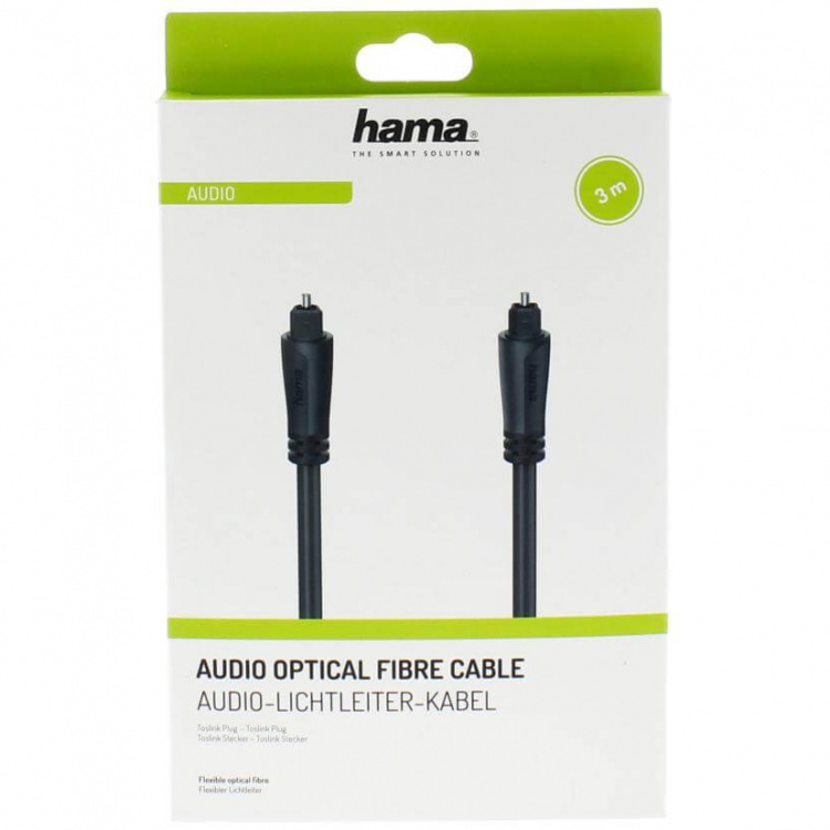 Hama Kabel Audio Optisk Svart 3m Hama Kabel Audio Optisk Svart 3m