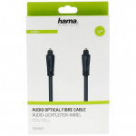 Hama Kabel Audio Optisk Svart 3m Hama Kabel Audio Optisk Svart 3m