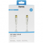 Hama Kabel Antenn SAT 120dB F-Plug-F-Plug Vit 5m Hama Kabel Antenn SAT 120dB F-Plug-F-Plug Vit 5m