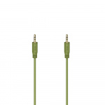 Hama Ljudkabel Flexi-Slim 3,5mm-3,5mm Guld Grön 0,75m