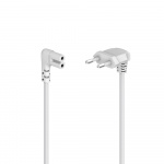 Hama Strömkabel Vinklad Eurokontakt Vit 5,0m Hama Strömkabel Vinklad Eurokontakt Vit 5,0m