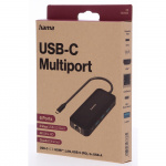 Hama USB-C Hubb Multi 6x Portar USB-A USB-C HDMI LAN Hama USB-C Hubb Multi 6x Portar USB-A USB-C HDMI LAN