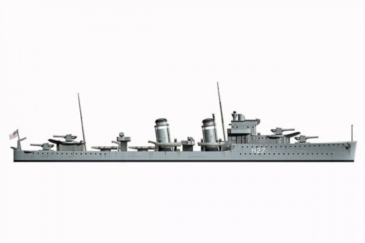 TAMIYA 1/700 British Battle Cruiser Hood & E Class Destro TAMIYA 1/700 British Battle Cruiser Hood & E Class Destro