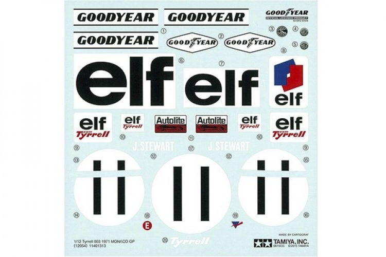 TAMIYA 1/12 Tyrrell 003 1971 Monaco GP TAMIYA 1/12 Tyrrell 003 1971 Monaco GP