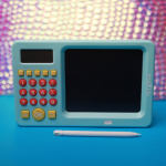 Maxlife MXWB-01 - Ritplatta med kalkylator, blå Maxlife MXWB-01 - Ritplatta med kalkylator, blå