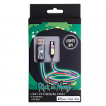 RICK&MORTY USB A till Lightning Light-Up 1,2m MFI Shock
