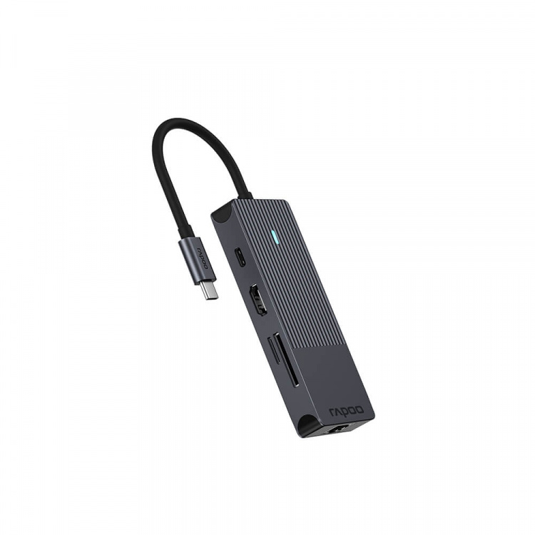 Rapoo Multiport USB-C UCM-2004 8-i-1 USB-C-Adapter Rapoo Multiport USB-C UCM-2004 8-i-1 USB-C-Adapter