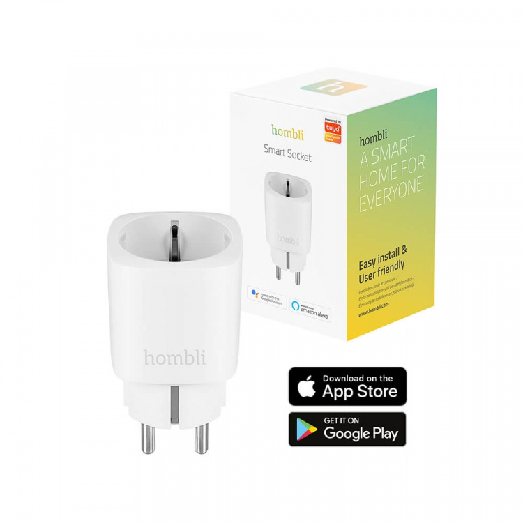 Hombli EU Smart Plug Vit Hombli EU Smart Plug Vit
