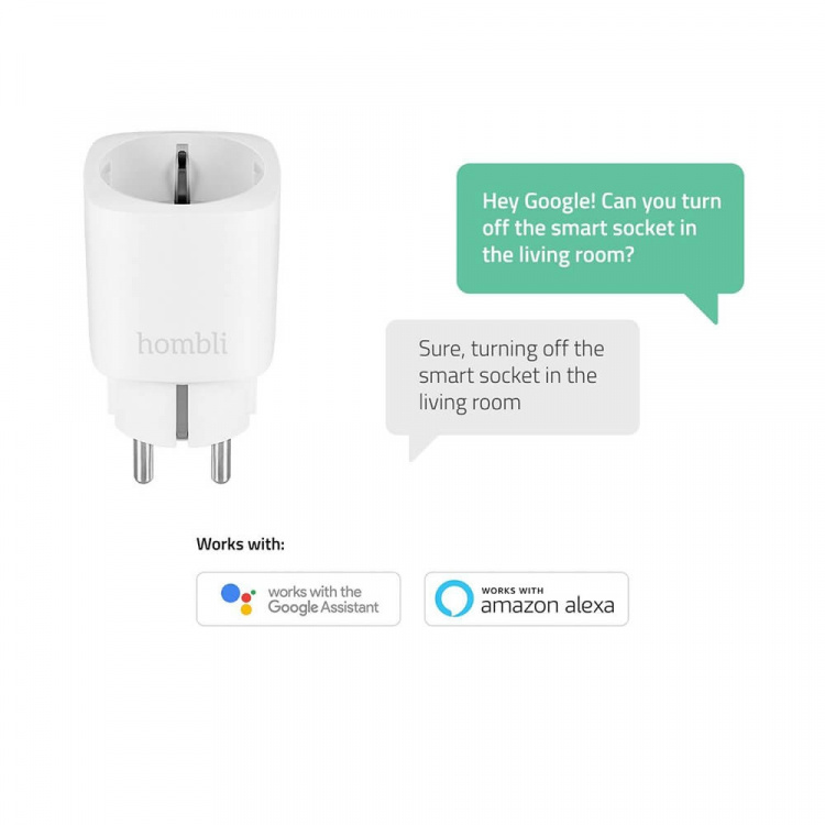 Hombli EU Smart Plug Promo Pack 2+1 Vit Hombli EU Smart Plug Promo Pack 2+1 Vit