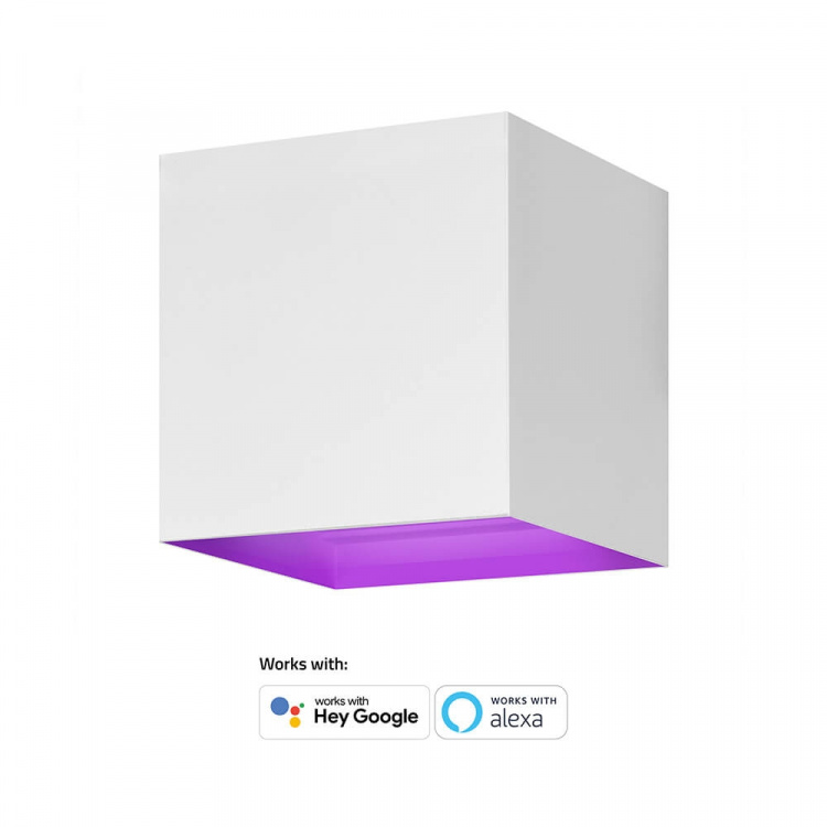 Hombli Outdoor Smart Light Wallmount RGB CCT White Hombli Outdoor Smart Light Wallmount RGB CCT White