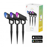 Hombli Smart Utomhus Spotlight 3-pack RGB CCT Svart Hombli Smart Utomhus Spotlight 3-pack RGB CCT Svart