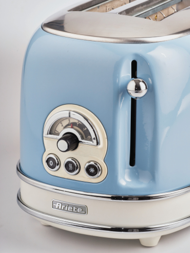 Ariete Brödrost för 2 skivor, vintage, Blå