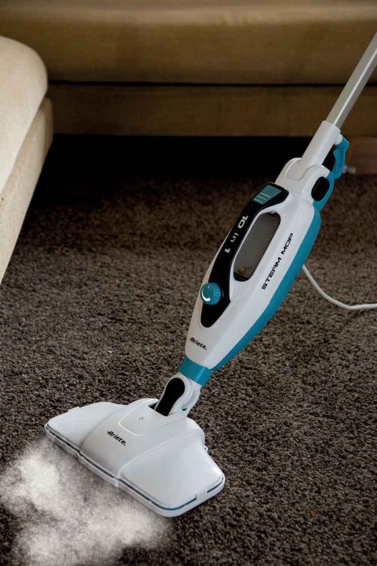 Ariete Steam Mop 10 In 1 Foldable- White/Blue - FYNDVARA 